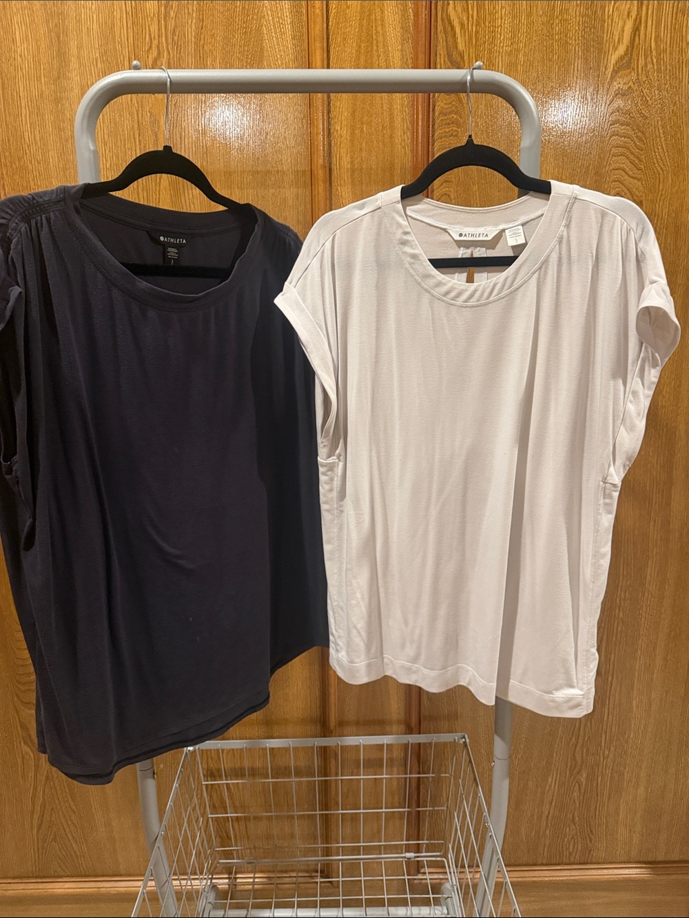 Athleta Short Sleeve Tee Duo in Black and White